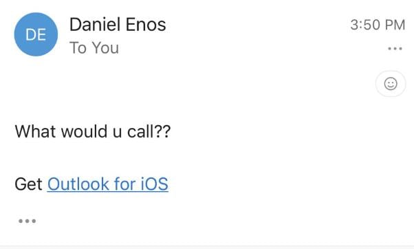 The first e-mail response supposedly sent from Arkansas offensive coordinator Dan Enos to a student.